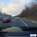 Tractor trailer blocking lane on I-287 northbound