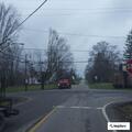 Police traffic stop on vehicle near Lake Road
