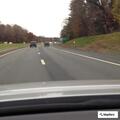 Disabled SUV on parkway shoulder