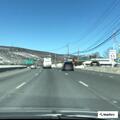 Ambulance hits car side mirror on NJ-17