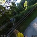 Police pursuit through Akron roads and towpath trail