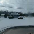 Downed power lines blocking roadway in Mineral Ridge