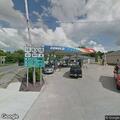Traffic stop at gas station parking lot