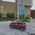 Man in wheelchair hurt and angry near hospital sidewalk