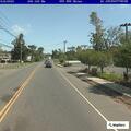 Driver leaves scene in gray Honda Civic