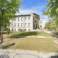 Vehicle parked on sidewalk at Severance Hall