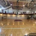 43-year-old male injured knee at rec center basketball court