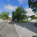 Loose dog walking in roadway blocking traffic