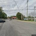 Utility pole damage on Main Street