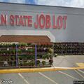 Male fall victim with head injury at retail store