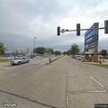 Two-vehicle crash with car on top of pickup truck