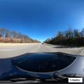 Disabled car with flat tire on I-77 southbound