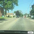 Traffic stop on red pickup with no plates