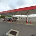 Vehicle hits pole near gas pumps at Giant station