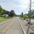 Tree on wires blocks lane on Out Powers Avenue