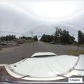 Running vehicle left in pizza restaurant lot