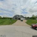 Female fall victim with hip injury in yard