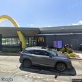 Business blocks McDonald’s entrance with cones