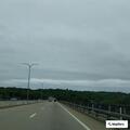 Two-car crash on Jamestown Bridge westbound