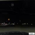 Lightning strike causes sparking at power pole