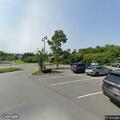 Car and deer crash near park and ride