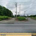 Tree blocking roadway near substation