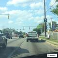 Traffic stop on blue SUV at Byrne and Airport