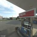 Two-car crash at gas station on Queen Street