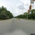 Trash barrel blocking Route 88 northbound lane
