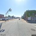 White Jeep motor vehicle incident at intersection