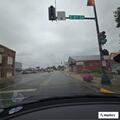 Officer conducts traffic stop on East Second Street