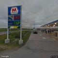 Two vehicles collide at gas station on Cleveland Road