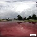 Suspicious man yelling and looking into cars