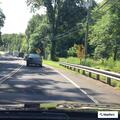 Police light creates hazard for oncoming traffic
