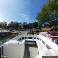 Pontoon boat fire at Park Shore Marina