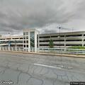 Unattended vehicle left in lane at airport curb