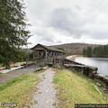 Tree blocking one lane near Marilla Reservoir