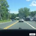 Report of damaged vehicle at gas station
