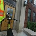 Woman with back and abdominal pain at Ames City Hall