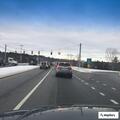Debris blocking lane on West Central Street