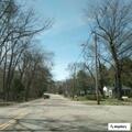 Flooded roadway near Pleasant Street in Franklin