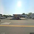 Car fire at gas station on Bedford Street