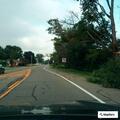 Reckless blue convertible on State Route 352