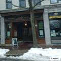Odor of natural gas outside cafe on West Market