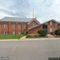 Vehicle blocking church driveway before funeral