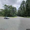 Vehicle hits roadside object and leaks fluid