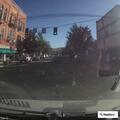 Traffic stop on silver car with no license plate