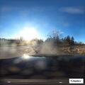 Person passed out behind wheel of pickup truck
