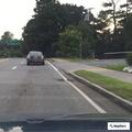 Car and motorcycle crash on Washington Street