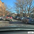 Confused woman returning to hospital near Station Street